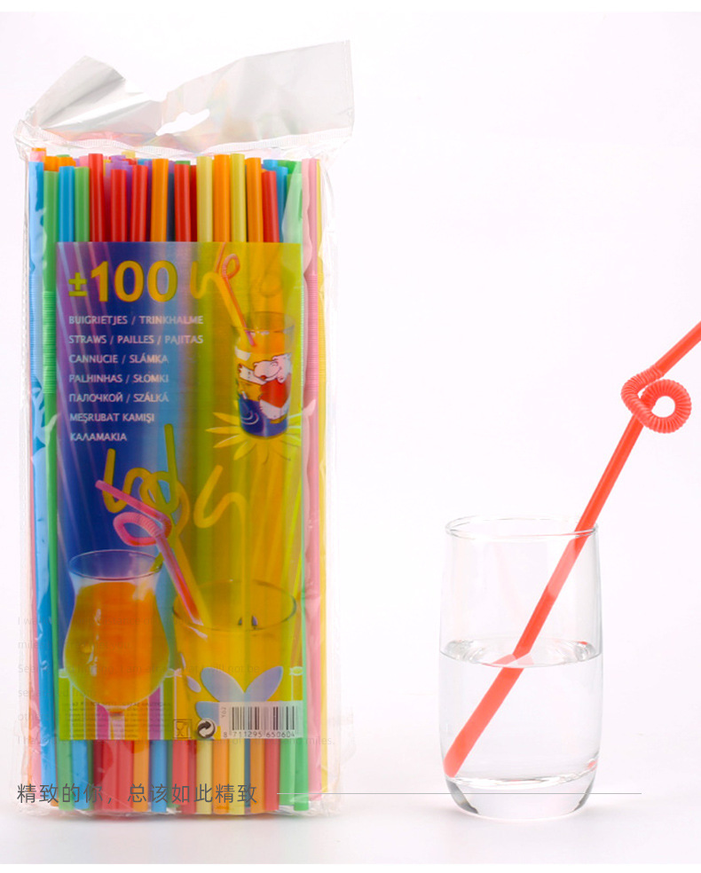 Factory wholesale thin plastic straws